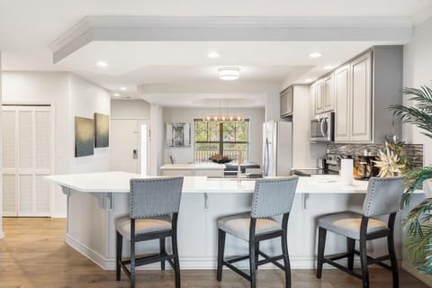 Full Kitchen with Extra Bar Seating