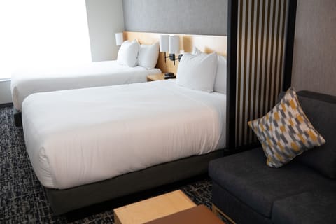 Room (2 Queen Beds with Sofa Bed) | Premium bedding, pillowtop beds, minibar, in-room safe