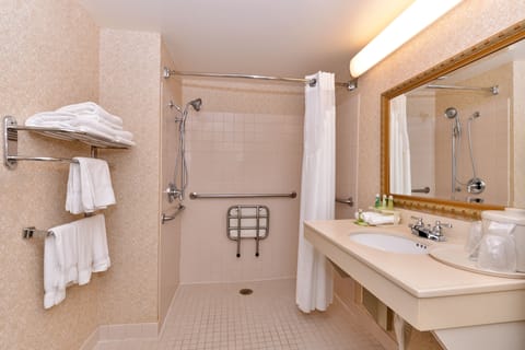 Standard Room, 1 King Bed, Accessible (Communications, Roll-In Shower) | In-room safe, desk, laptop workspace, blackout drapes