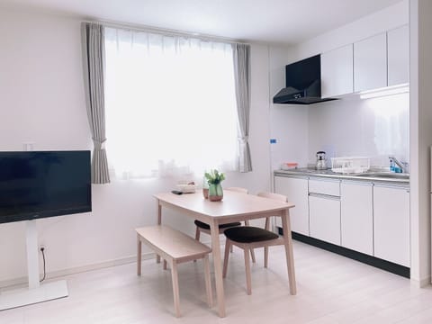 1 Bedroom Apartment with Balcony 301 | Private kitchenette | Fridge, microwave, electric kettle, cookware/dishes/utensils