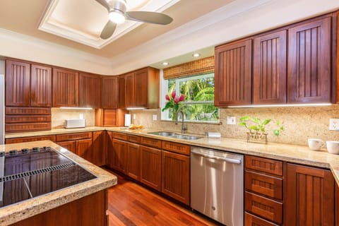 Cooking in? Enjoy a fully equipped kitchen for a gourmet meal.