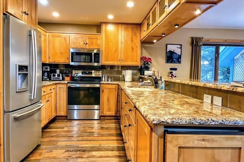 First Floor - Fully Equipped Kitchen with all New Appliances. Dining for 16.