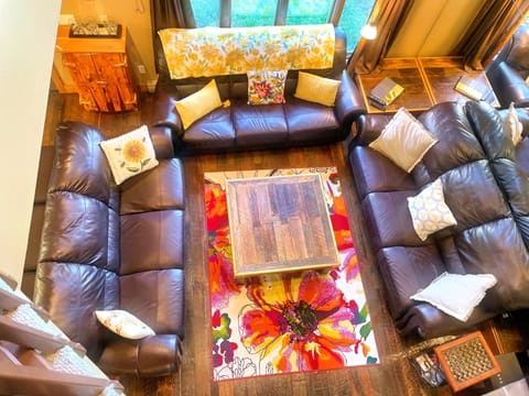 First Floor - Living Room View from Second Floor Balcony.