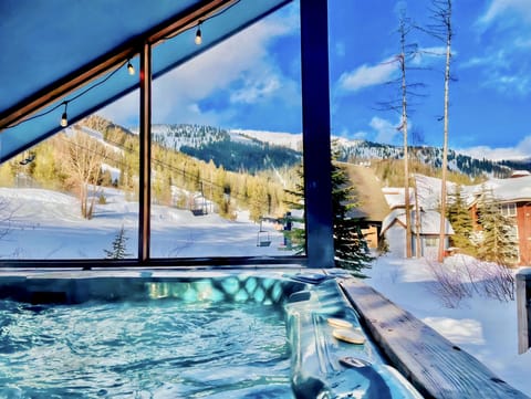 Whitefish Mountain Retreat - Hot Tub on the Deck Overlooking Chair 3.