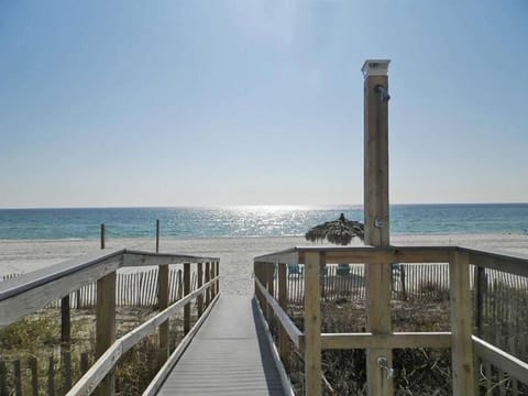 On the beach, white sand