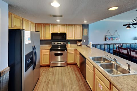 Condo, Multiple Beds, Balcony, Ocean View (#703 - No Pets Allowed) | Private kitchen | Fridge, microwave, oven, stovetop