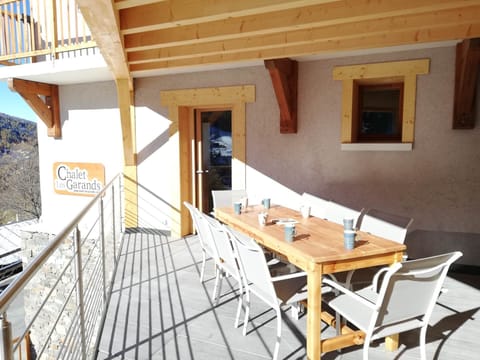 Terrasse balcon gîte 1