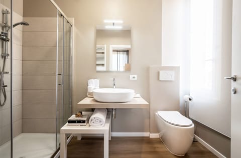 Comfort Room | Bathroom | Shower, hair dryer, slippers, bidet