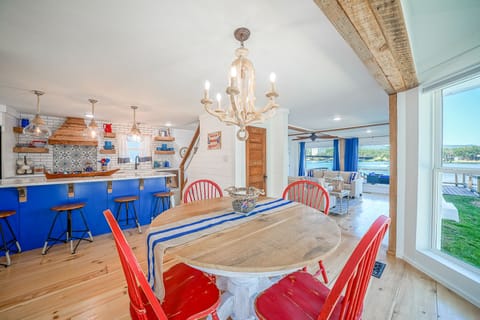 Dining Room Table and View of Kitchen