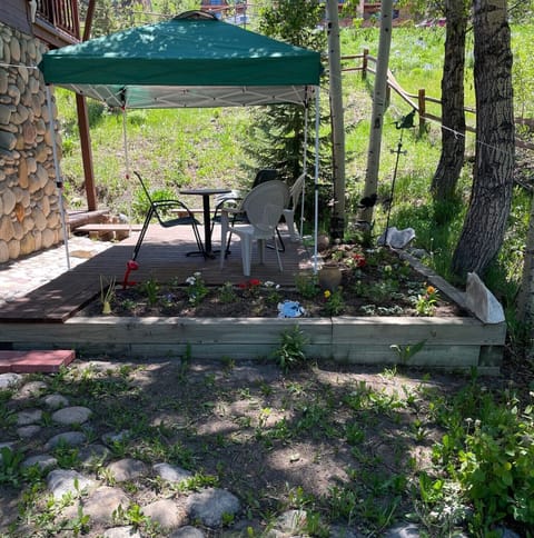 Canopy over patio/deck from June 15-Sept 15
