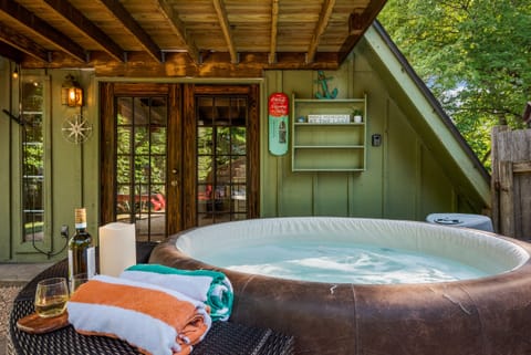 HOT TUB • Soak away the sore muscles from your day of adventures.