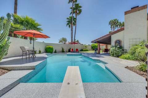 Privacy wall around the property