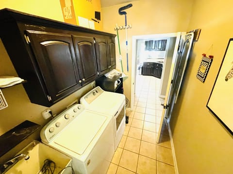 Full laundry room for your convenience.