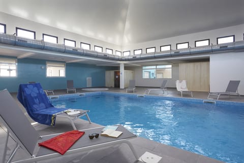 Indoor pool, seasonal outdoor pool