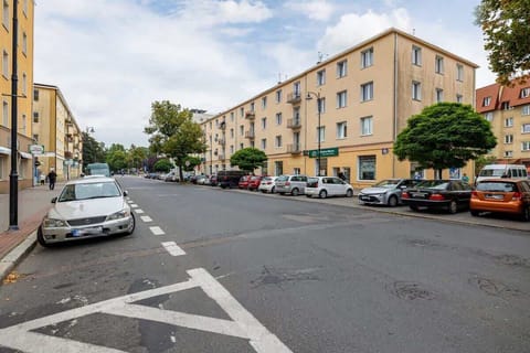 The building's surroundings. 