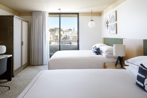 Room, 2 Queen Beds, Balcony | Frette Italian sheets, premium bedding, in-room safe, desk