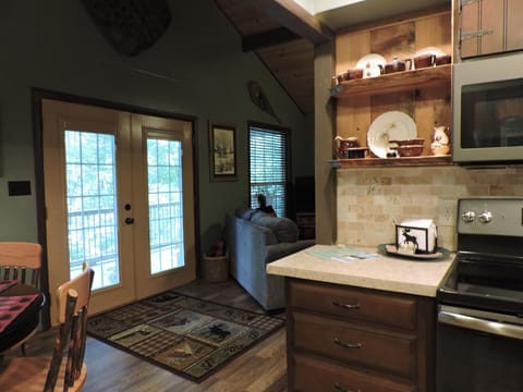 Main entrance to the cabin.