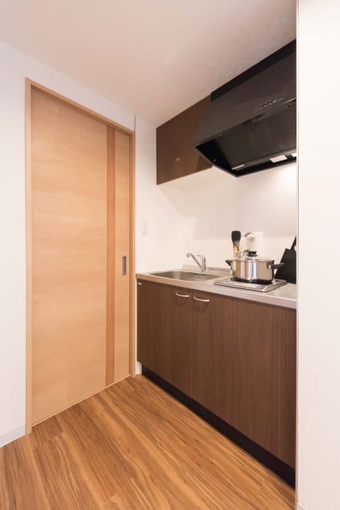 Apartment | Private kitchenette | Fridge, microwave, stovetop, electric kettle