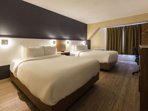 Room 2 Queen Beds, 2nd Floor | Premium bedding, pillowtop beds, desk, laptop workspace