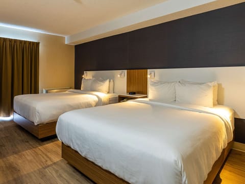 Room 2 Queen Beds, 1st Floor | Premium bedding, pillowtop beds, desk, laptop workspace