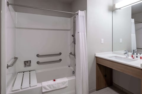 Suite, 1 Queen Bed, Accessible, Non Smoking (Mobility/Hearing Impaired) | Accessible bathroom