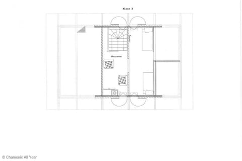 Floor plan of the mezzanine floor