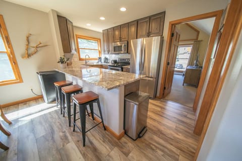 Updated wood flooring