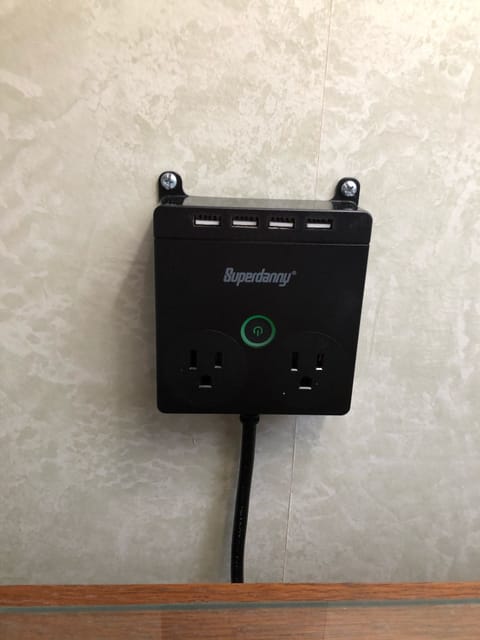 Charging ports in every bedroom.