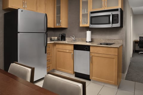 Suite, 2 Bedrooms, Non Smoking | Private kitchen | Full-size fridge, microwave, stovetop, coffee/tea maker