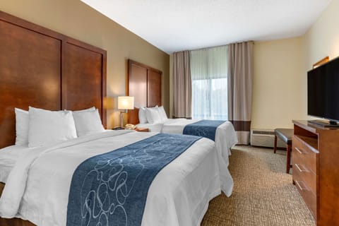 Suite, 2 Queen Beds, Non Smoking | In-room safe, desk, iron/ironing board, rollaway beds