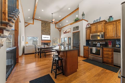 Open concept main level, so everyone can be a part of the conversation