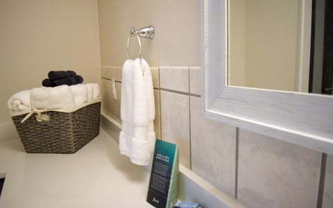 Premium Room | Bathroom | Designer toiletries, hair dryer, towels, soap