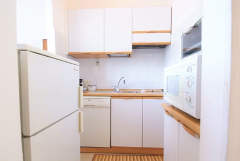 Family Apartment | Private kitchen | Full-size fridge, microwave, oven, stovetop