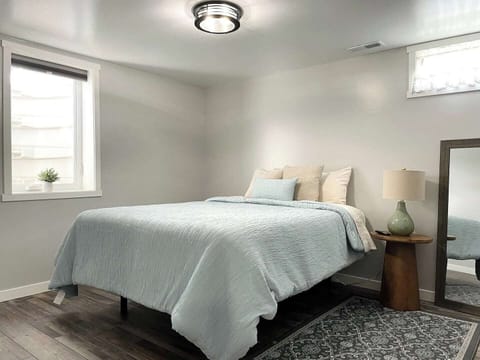 Bedroom #3 - basement bedroom with queen bed