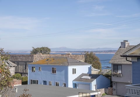 The home is just a short walk to the sea.