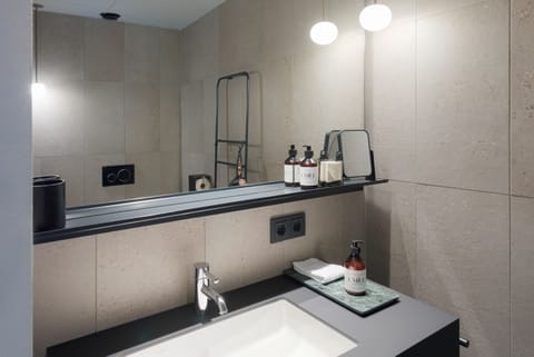 Urban Room | Bathroom | Shower, free toiletries, hair dryer, bathrobes