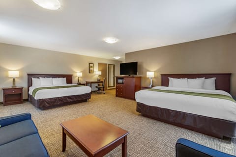 Suite, Multiple Beds, Non Smoking | In-room safe, blackout drapes, iron/ironing board