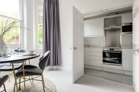 The Belgravia Suite | Private kitchen | Fridge, microwave, oven, espresso maker