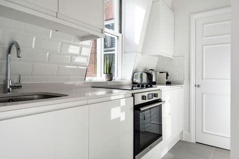 The Wellington Suite | Private kitchen | Fridge, microwave, oven, espresso maker