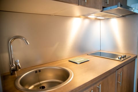 Panoramic Studio | Private kitchen | Coffee/tea maker, electric kettle