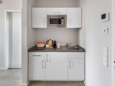 Medium Studio with Kitchenette | Private kitchen | Mini-fridge, microwave, stovetop, espresso maker