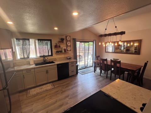 Kitchen and dining area. Updated 8/2024