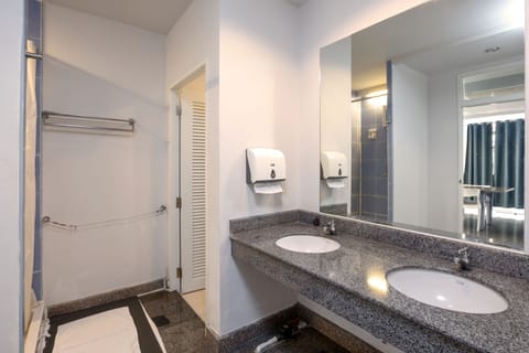 Standard Share Bathroom  | Bathroom | Shower, free toiletries, slippers, towels