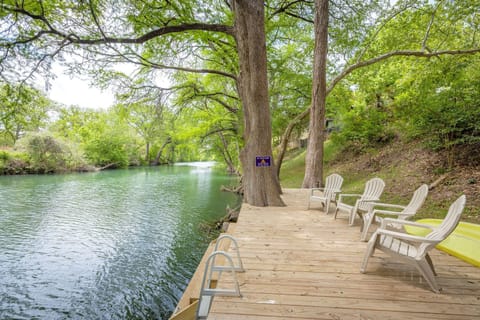 Serene Guadalupe Riverfront in the backyard