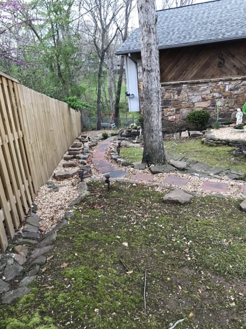 This pathway leads to the back entrance.