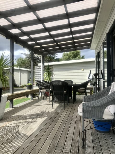 Large covered deck