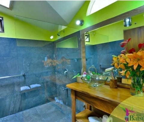 Los Perezosos Room | Bathroom | Shower, rainfall showerhead, free toiletries