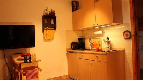 Apartment | Private kitchenette | Fridge, microwave, stovetop, toaster