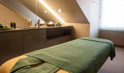 Steam room, hot stone massages, deep-tissue massages, reflexology