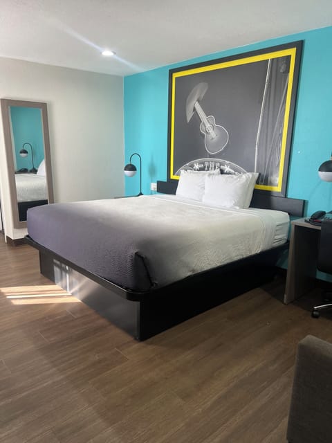 Room, 1 King Bed, Non Smoking | Desk, blackout drapes, iron/ironing board, free WiFi